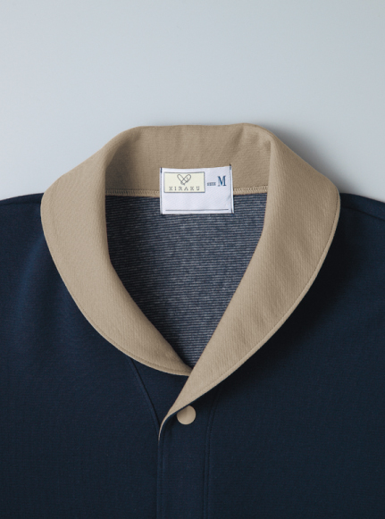 CR840 前開きニットシャツ｜ニット患者衣｜ナースウエア・看護服・白衣